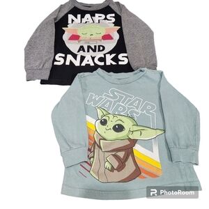 Star Wars Toddler Baby Yoda Long Sleeve T-shirt Size 18M